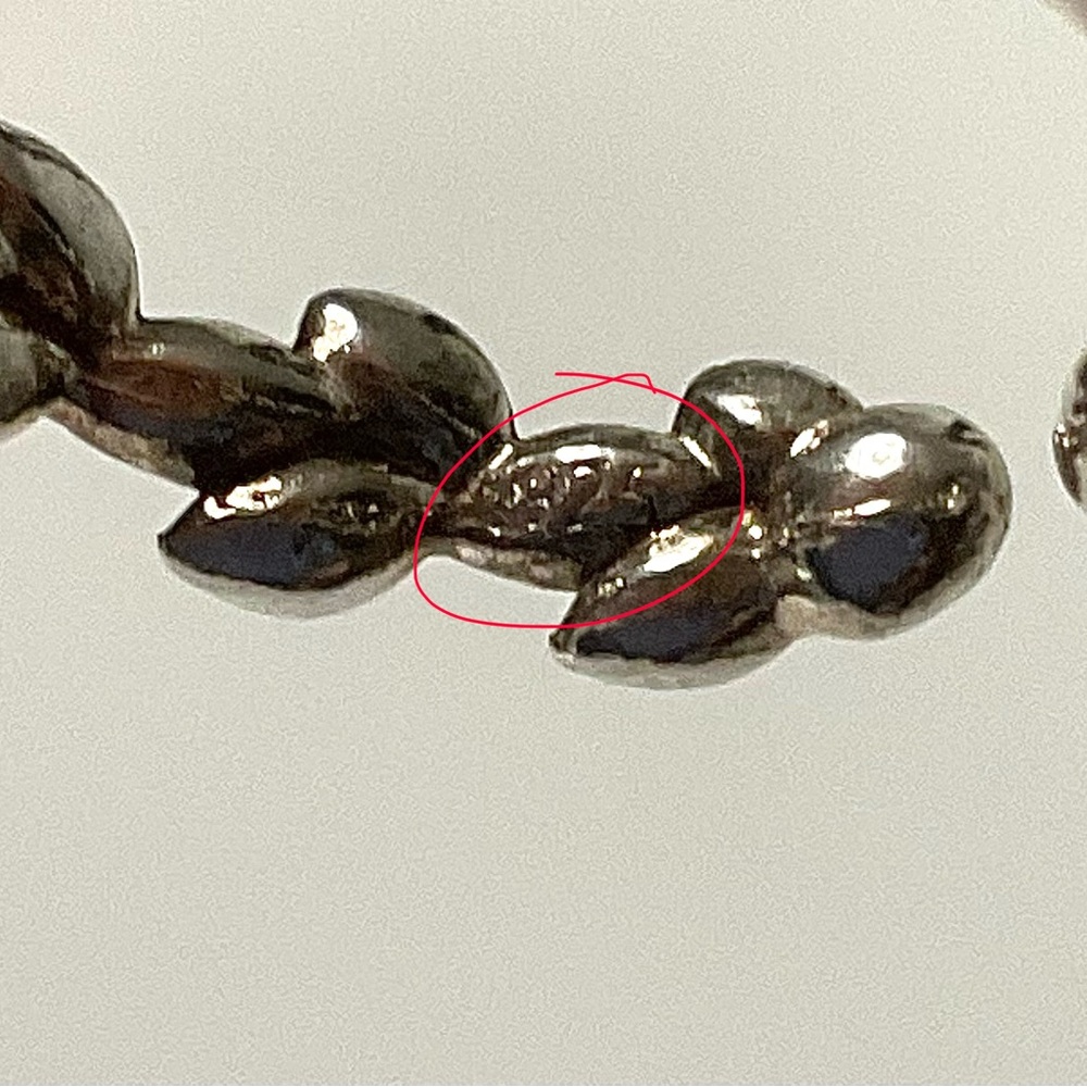 925 Silver Leaf / Vine Adjustable Ring - Picture 3 of 3